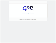 Tablet Screenshot of gpr.net